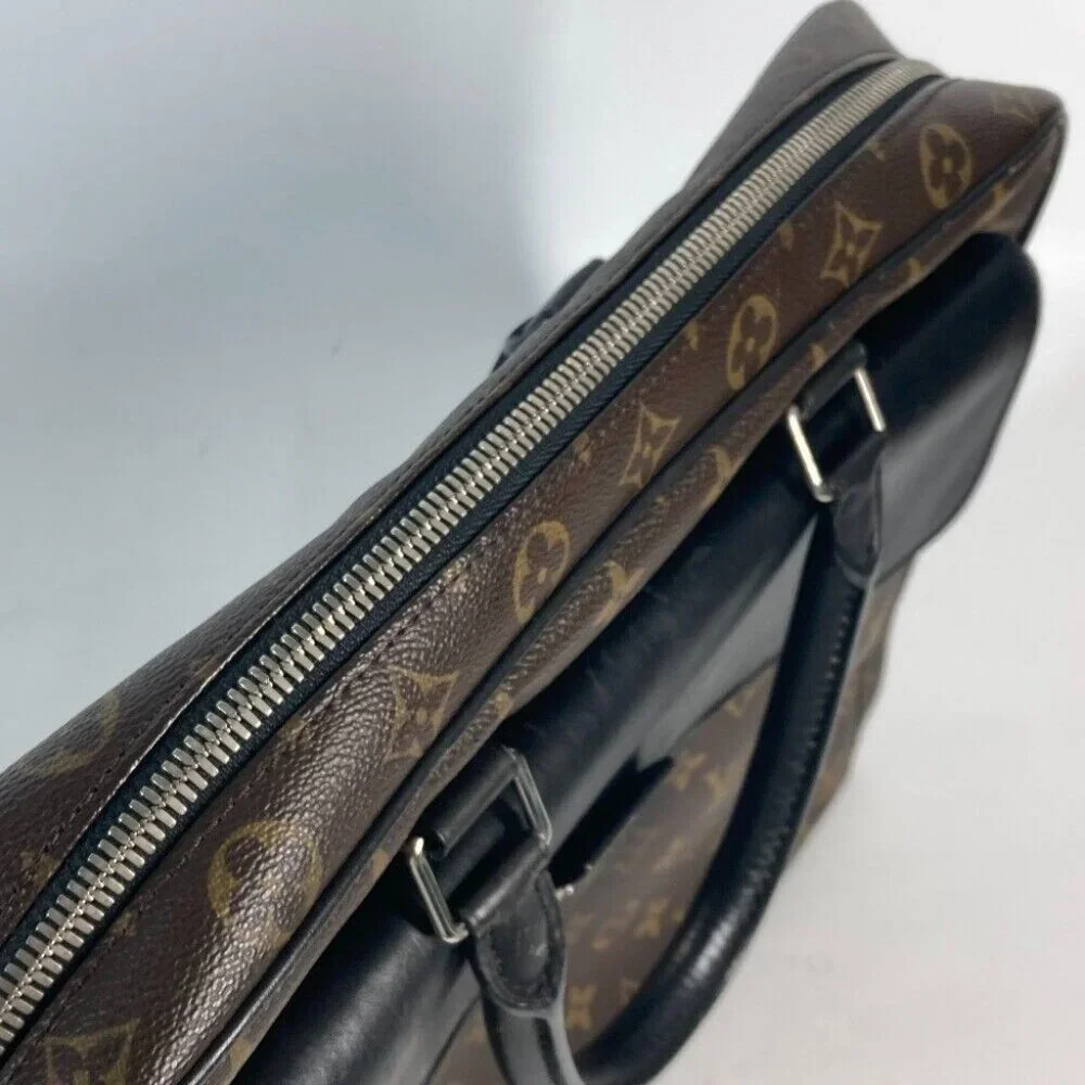 LOUIS VUITTON M56719 MonogramMacassar Soft briefcase Bag Hand Bag Document